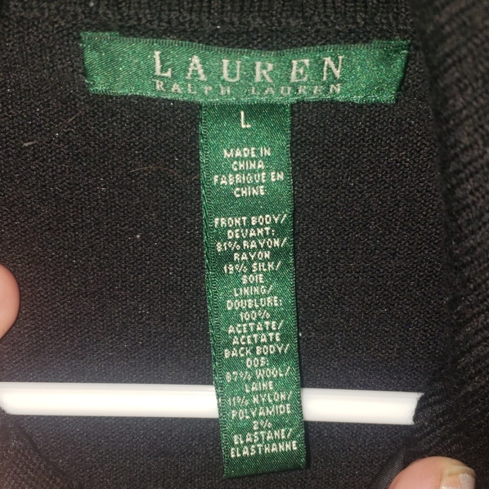 Ralph Lauren Quilted Velvet Leopard & Black